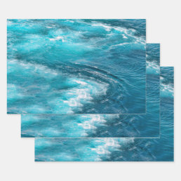 Tropical Turquoise Caribbean Ocean Cruise Photo Wrapping Paper Sheets