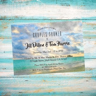 Tropical Turquoise Paradise Couples Shower