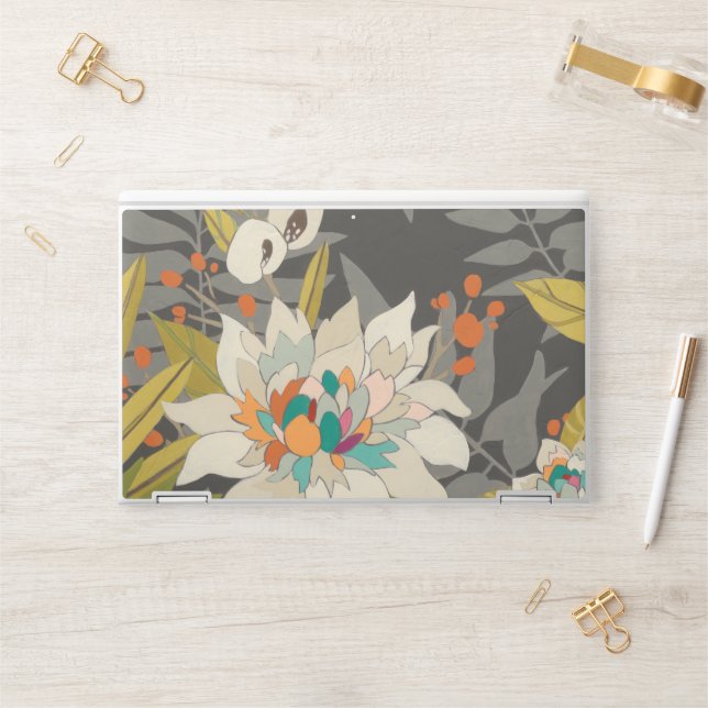Tropical Twilight Flowers HP Laptop Skin (Desk)