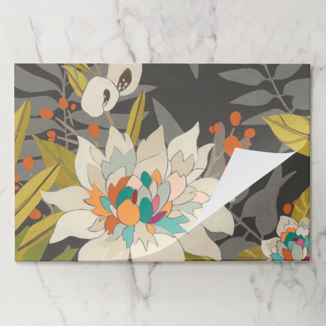 Tropical Twilight Flowers Paper Pad (Folded)