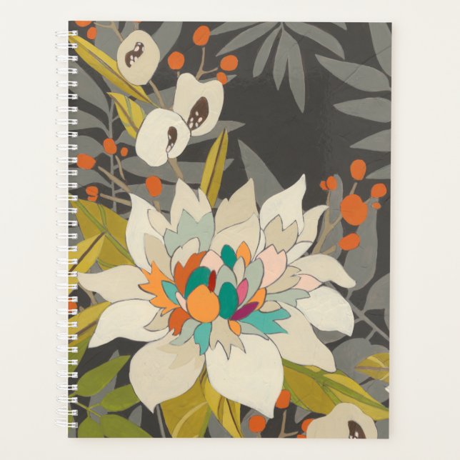 Tropical Twilight Flowers Planner (Front)