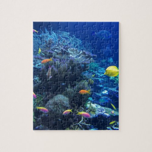 Tropical underwater fish jigsaw puzzle