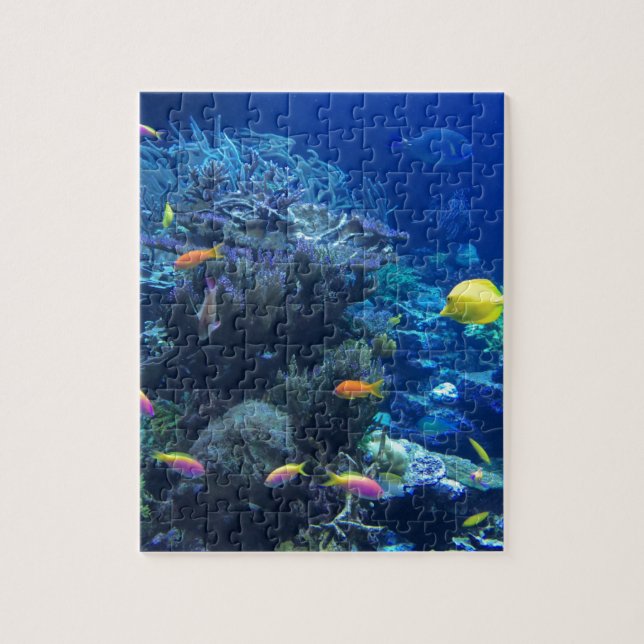 Tropical underwater fish jigsaw puzzle (Vertical)