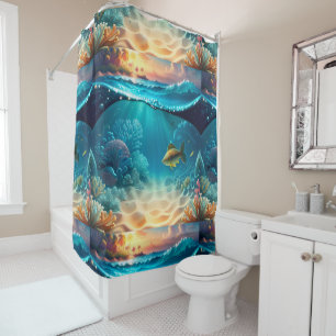 Tropical Underwater Landscape One Shower Curtain