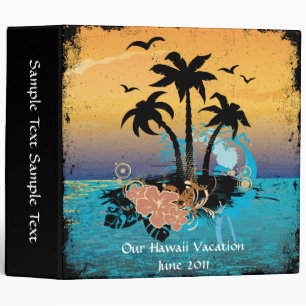 Tropical Vacation Album 3 Ring Binder