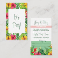 Tropical Vacation Stag and Doe Party Tickets