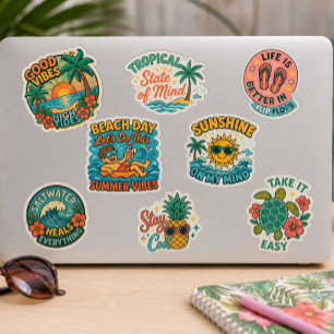 Tropical Vacation Stickers Travel & Summer