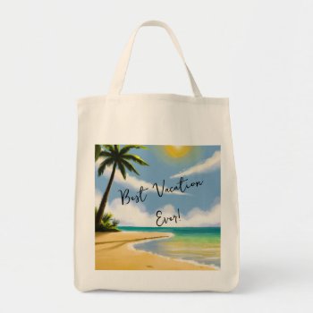 Tropical Vacation Tote Bag by NightOwlsMenagerie at Zazzle