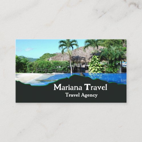 Tropical VacationTravel Agent Business Card