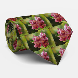 Tropical Vanda Bouquet Men's Tie