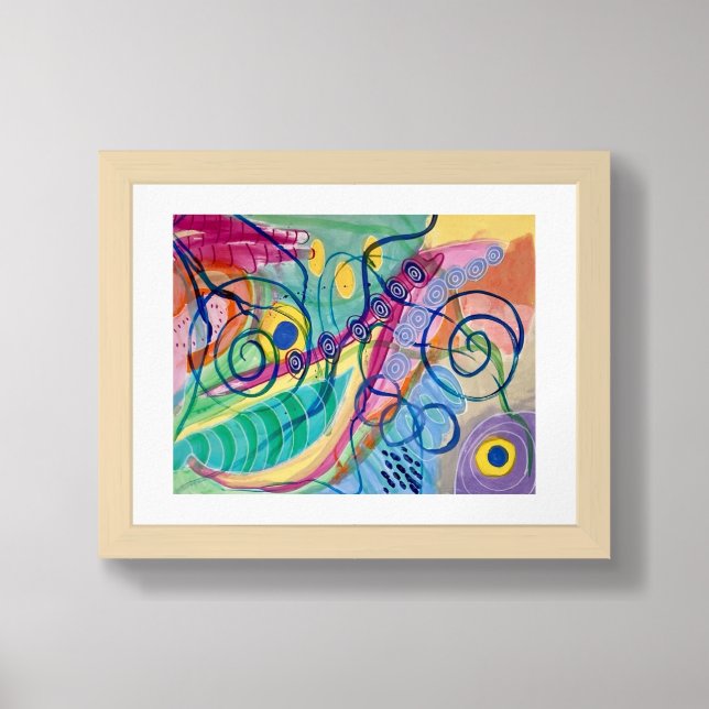 Tropical Vibes 1 Print (Framed Front)