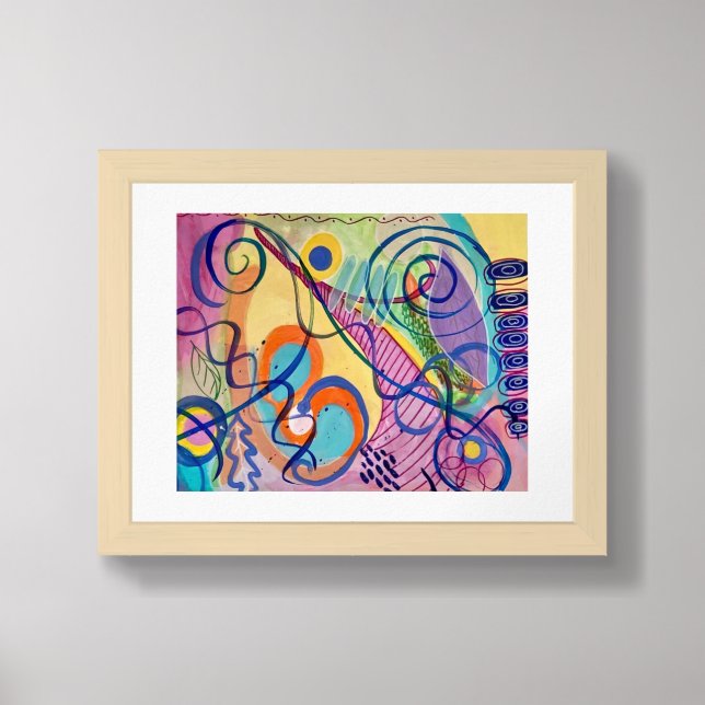 Tropical Vibes 2 Print (Framed Front)