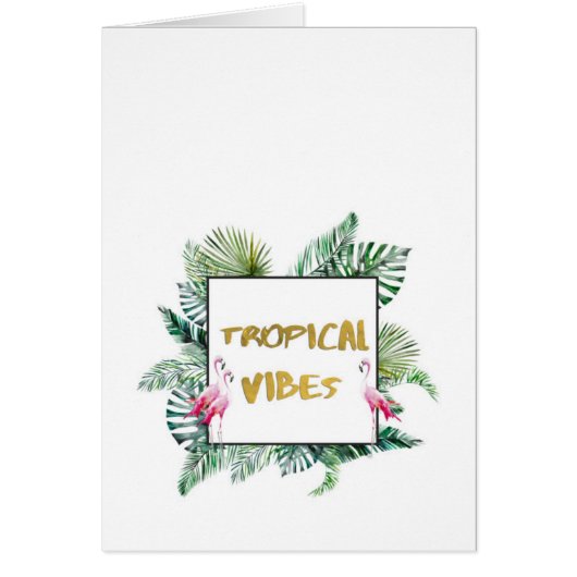 Tropical vibes cards (Front)