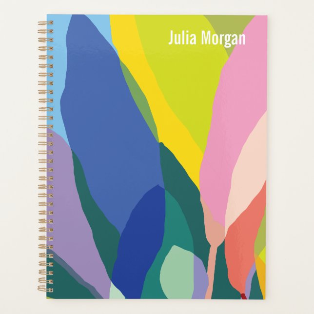 Tropical Vibes colorful planner (Front)