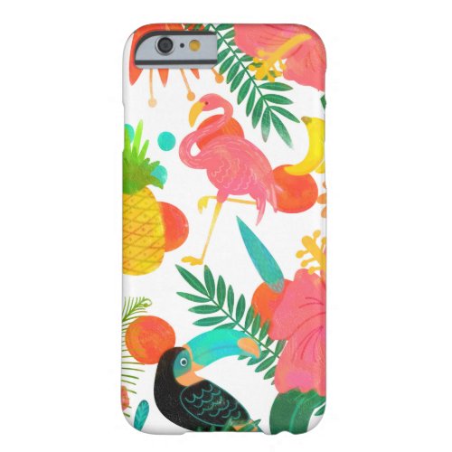 Tropical Vibes Floral Leaves Summer Chic Barely There iPhone 6 Case