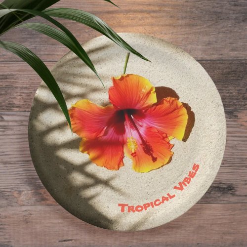 Tropical Vibes Hibiscus  Paper Plate