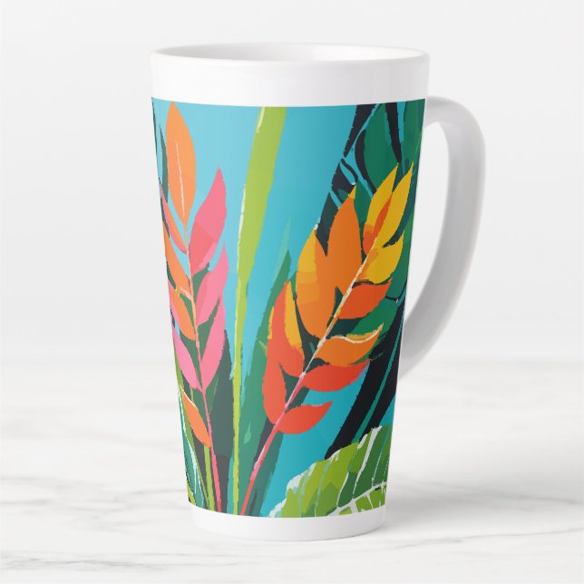 Tropical Vibes Latte Mug (Right Angle)