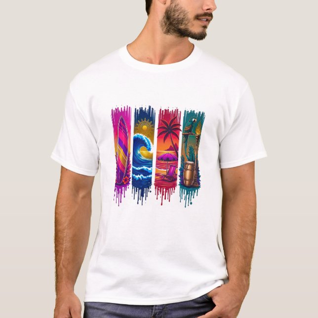 Tropical Vibes 🌴☀️ | Men’s T-Shirt (Front)
