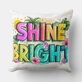 Tropical Vibes Throw Pillow