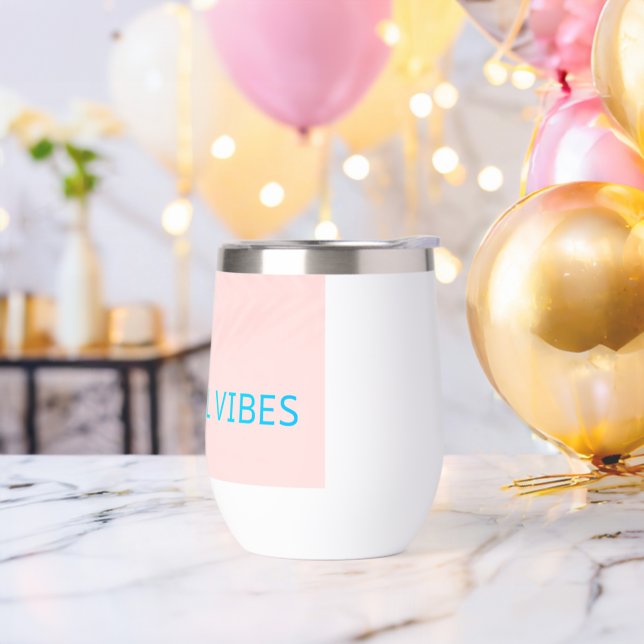 Tropical Vibes Water Bottle - Blush Aqua (Bachelor Party)