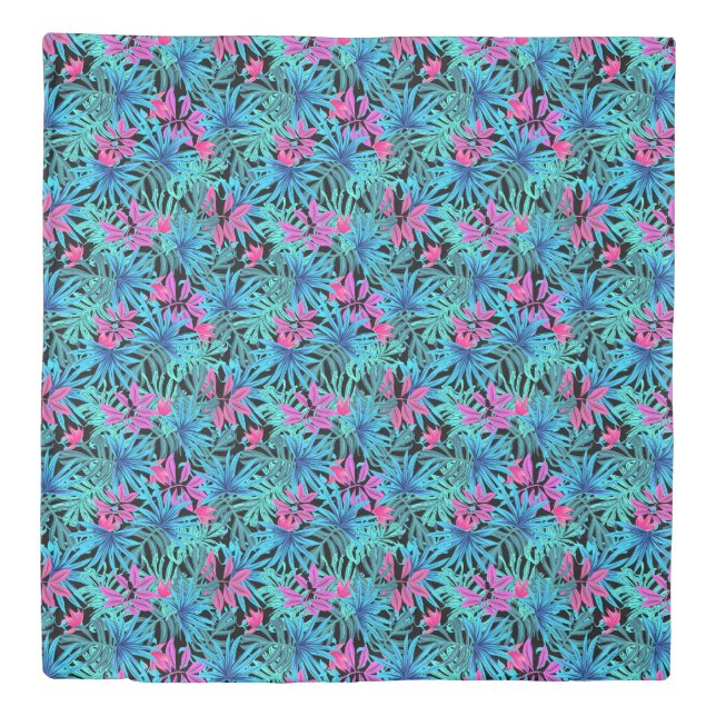 Tropical vibrant colour bedsheet duvet cover (Front)