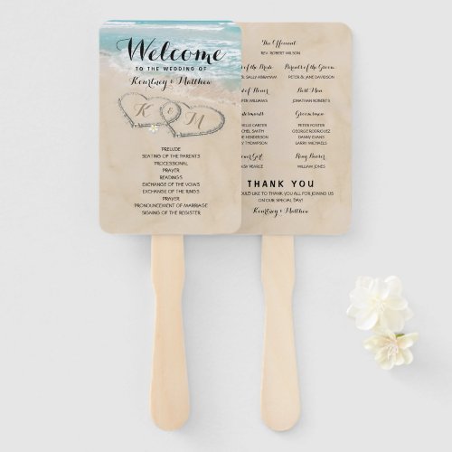 Elegant Wedding Program Fan Templates for Spring 2022