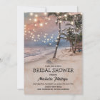 Tropical Vintage Beach String Lights Bridal Shower