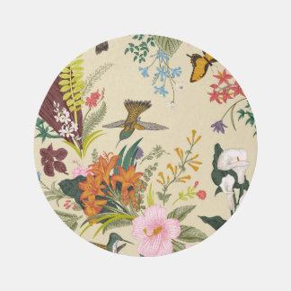 Tropical Vintage Floral Tapestry Rug