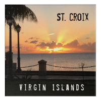 Tropical Virgin Islands Sunset Acrylic Print