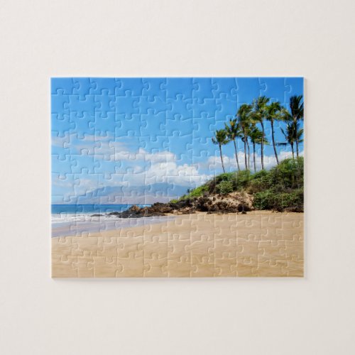 Tropical Wailea beach Maui Hawaii Jigsaw Puzzle