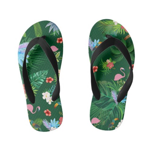 Tropical Walk Kids Flip Flops