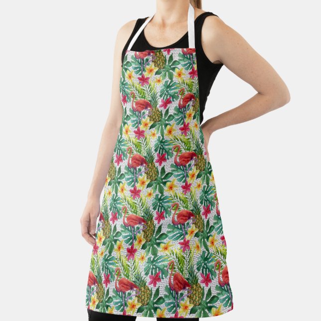 Tropical Watercolor Apron (Insitu)