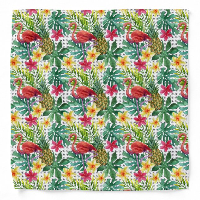 Tropical Watercolor Bandana (Front)