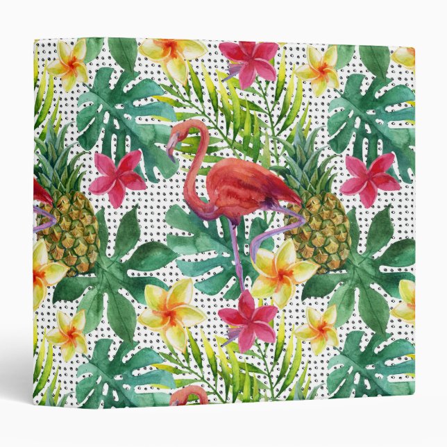 Tropical Watercolor Binder (Front/Spine)