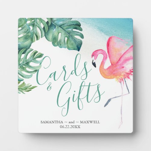 Tropical Watercolor Cards  Gifts Sign Plaque