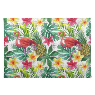 Tropical Watercolor Cloth Placemat