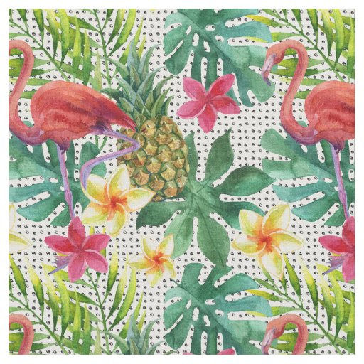 Tropical Watercolor Fabric