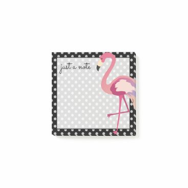 Tropical | Watercolor Flamingo Polka Dots Post-it Notes Tropical | Watercolor Flamingo Polka Dots Post-it Notes