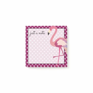 Tropical | Watercolor Flamingo Polka Dots Post-it Notes Tropical | Watercolor Flamingo Polka Dots Post-it Notes