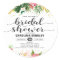 Tropical Watercolor Floral Bridal Shower Card