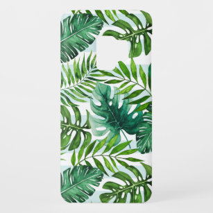 Tropical Watercolor Green Botanical Leaves Case-Mate Samsung Galaxy S9 Case