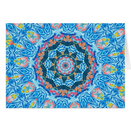 Tropical Watercolor kaleidoscope (Front Horizontal)