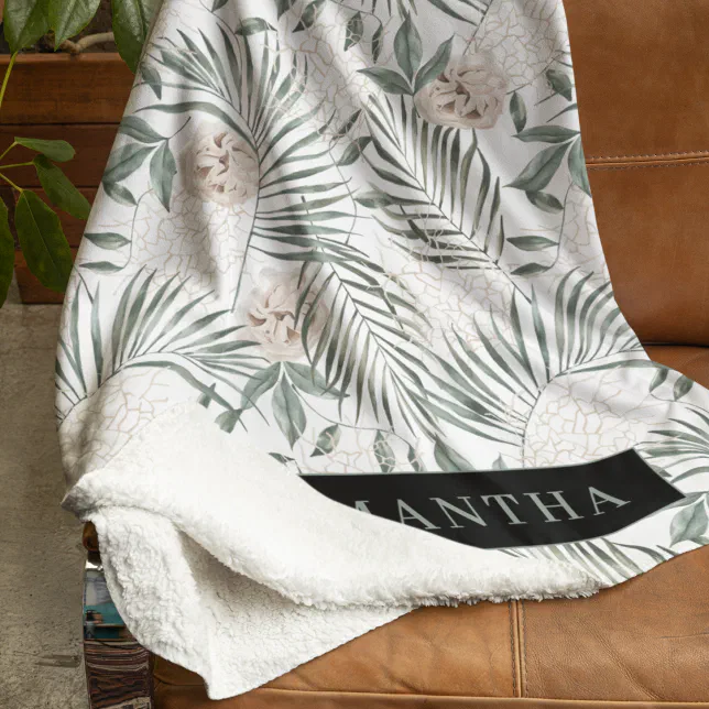 Sugar + Maple Large Blanket & Hat Set - Tropical Floral