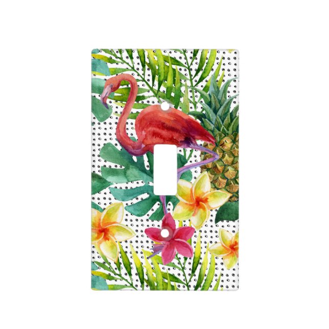 Tropical Watercolor Light Switch Cover (Front)