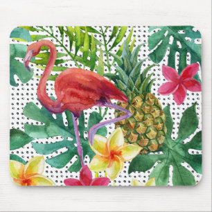 Tropical Watercolor Mouse Pad