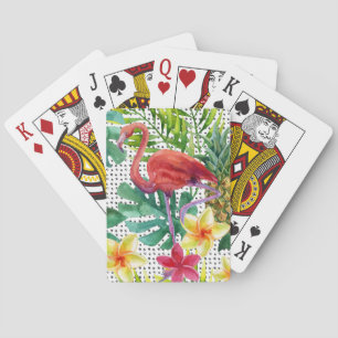 Tropical Watercolor Poker Cards