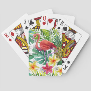 Tropical Watercolor Poker Cards
