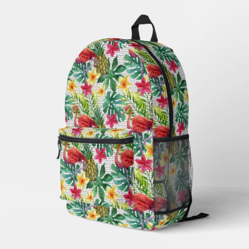 Tropical Watercolor Printed Backpack
