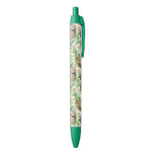 Tropical Watercolor Sloth Pattern Pen