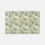 Tropical Watercolor Sloth Pattern Rug